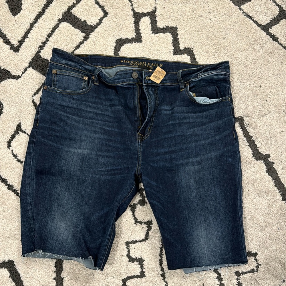 American Eagle Outfitters Dark Blue Men's Jean Shorts
